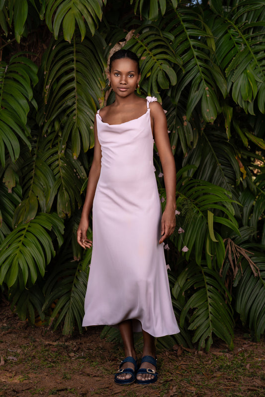VESTIDO MIDI ITAPUÃ - Rosa Mauve