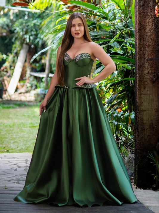 VESTIDO JÚLIA - Verde Oliva