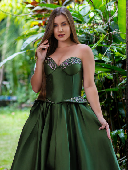 VESTIDO JÚLIA - Verde Oliva