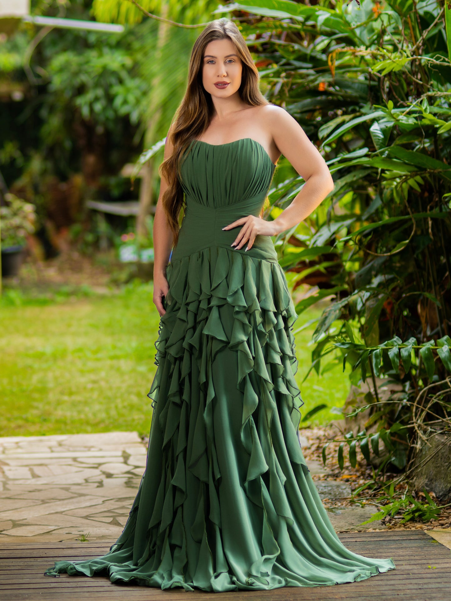 VESTIDO POSITANO - Verde Oliva