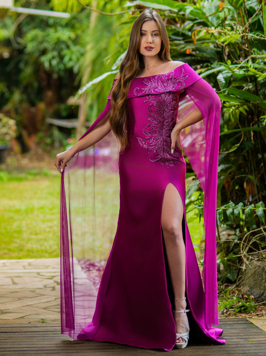 VESTIDO GENEBRA - Fúcsia