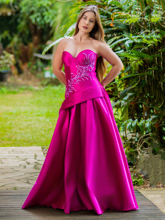 VESTIDO SERENA - Fúcsia
