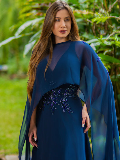 VESTIDO ALESSIA - Azul Marinho