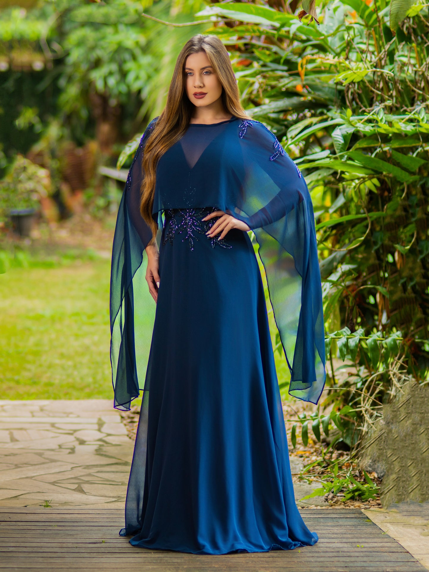 VESTIDO ALESSIA - Azul Marinho