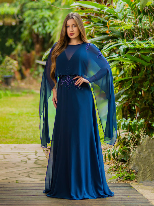 VESTIDO ALESSIA - Azul Marinho