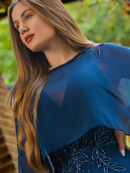 VESTIDO ALESSIA - Azul Marinho