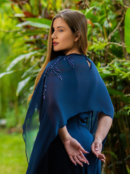 VESTIDO ALESSIA - Azul Marinho