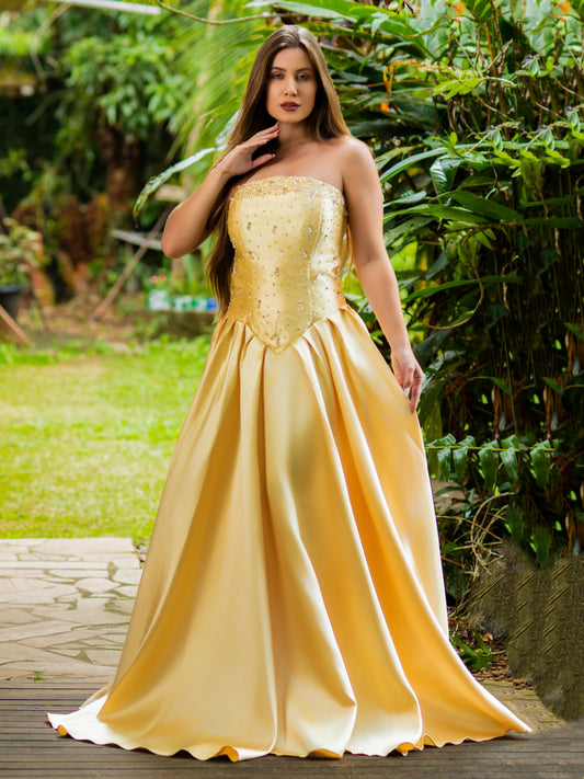 VESTIDO OLIVIA - Amarelo