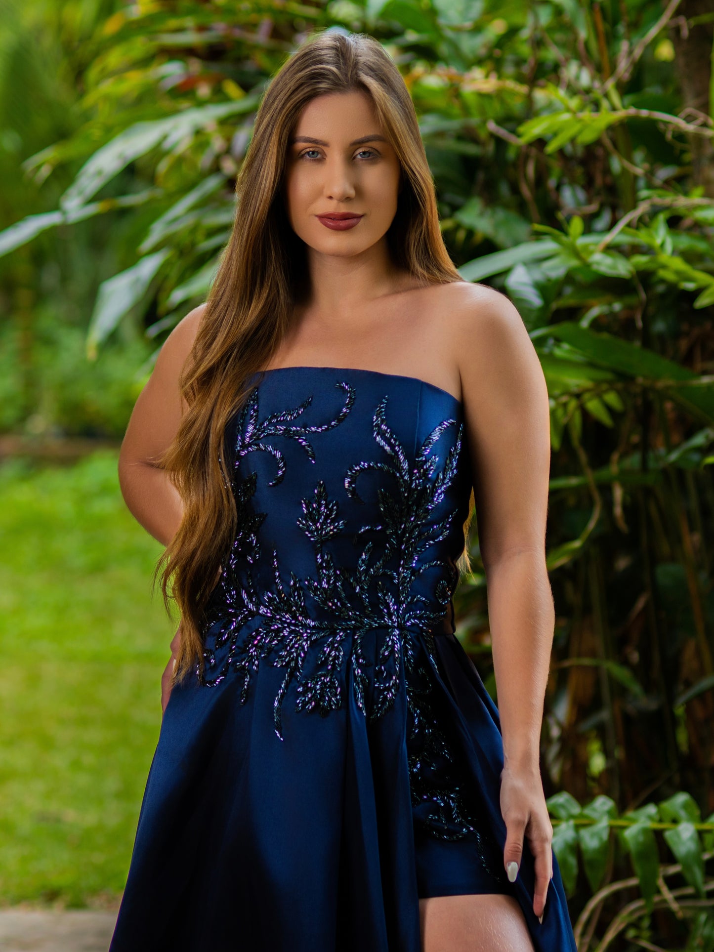 VESTIDO BIANCA - Azul Marinho