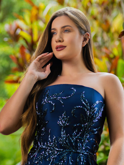 VESTIDO BIANCA - Azul Marinho