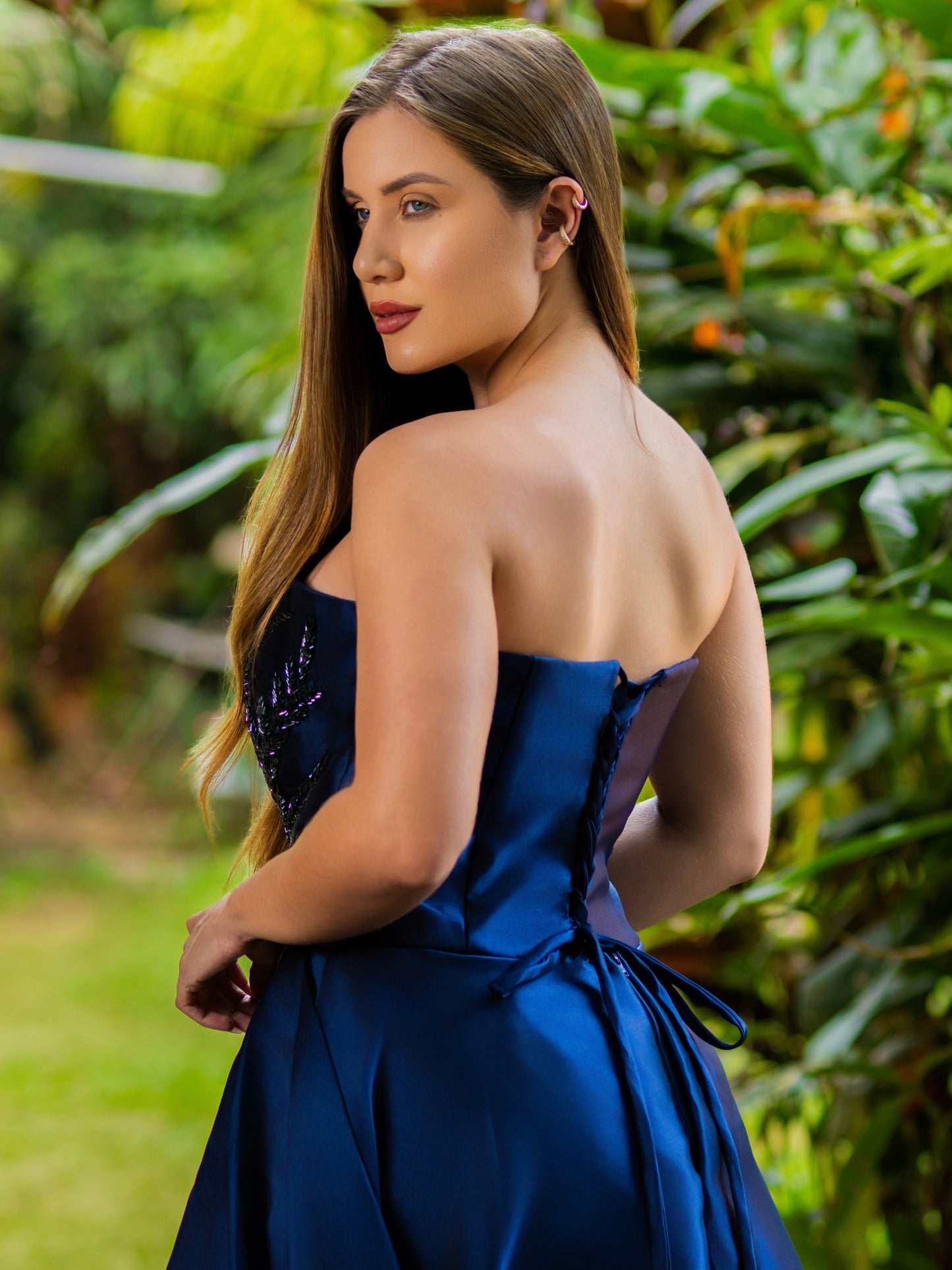 VESTIDO BIANCA - Azul Marinho