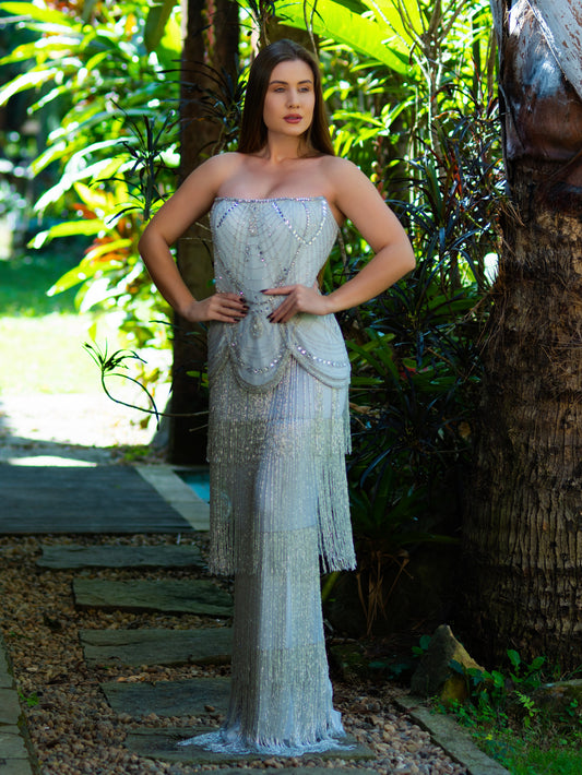 VESTIDO ANASTÁCIA - Prata