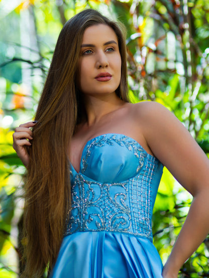VESTIDO AURORA - Azul Serenity