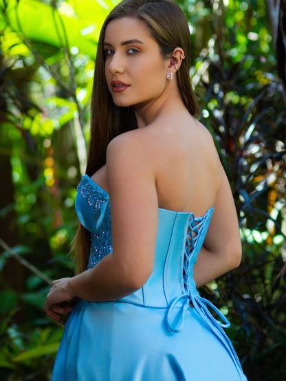 VESTIDO AURORA - Azul Serenity