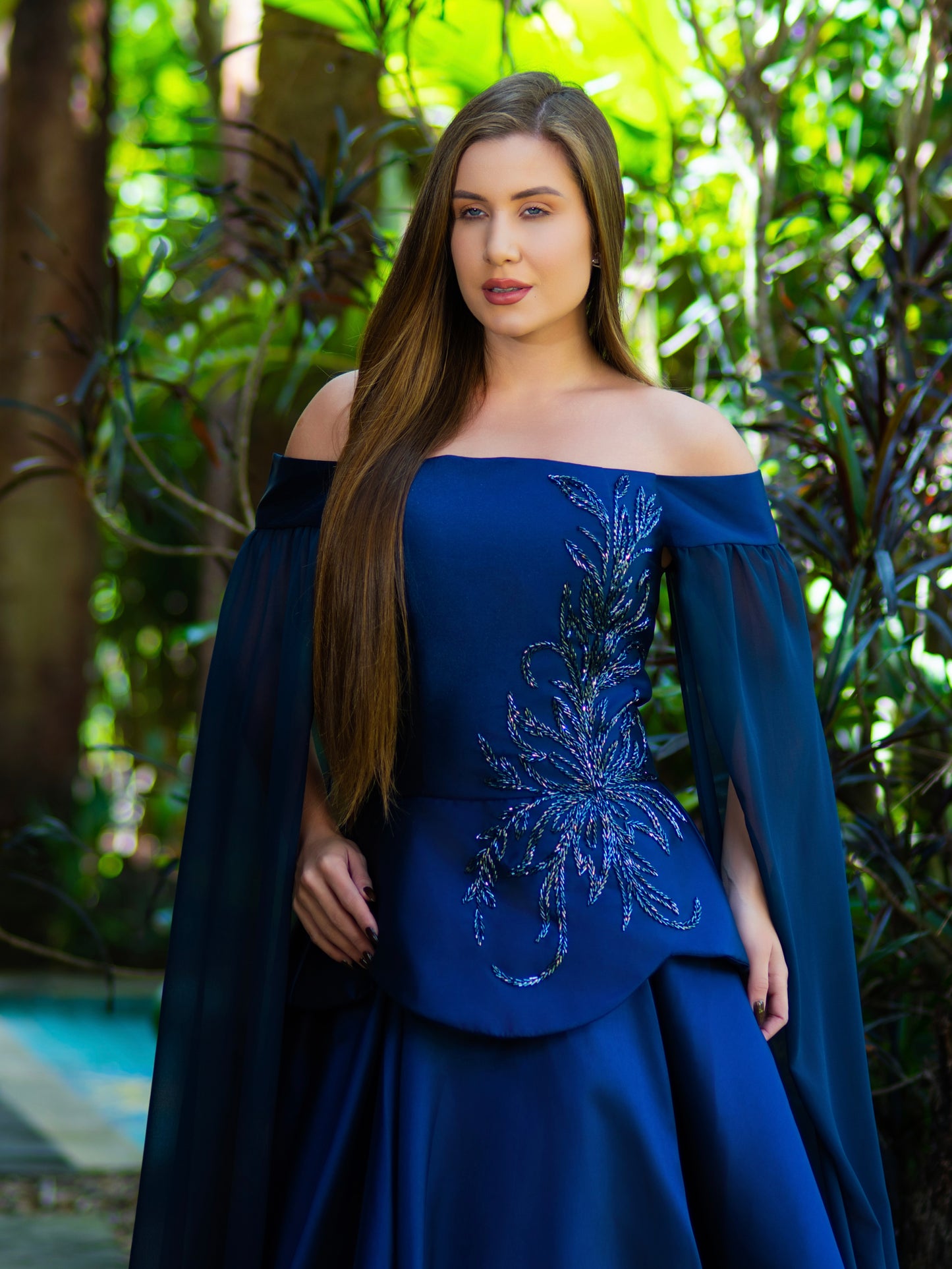 VESTIDO PENÉLOPE - Azul Marinho