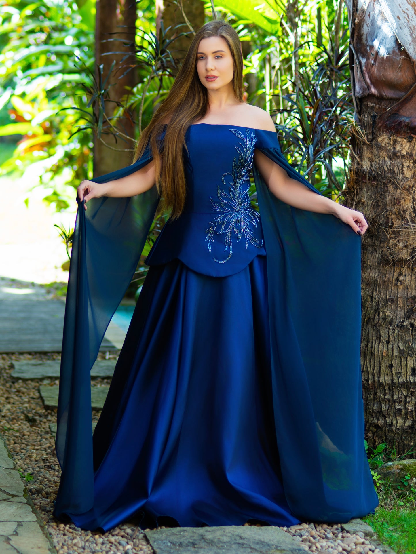 VESTIDO PENÉLOPE - Azul Marinho
