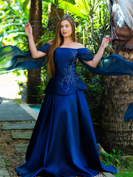 VESTIDO PENÉLOPE - Azul Marinho