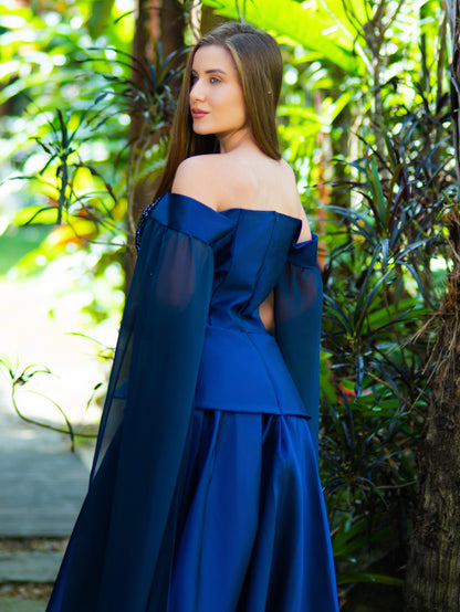 VESTIDO PENÉLOPE - Azul Marinho