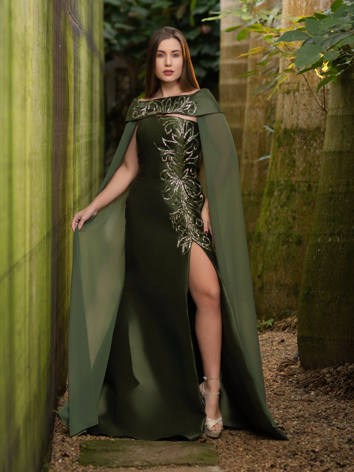 VESTIDO GENEBRA - Verde Oliva