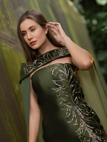 VESTIDO GENEBRA - Verde Oliva
