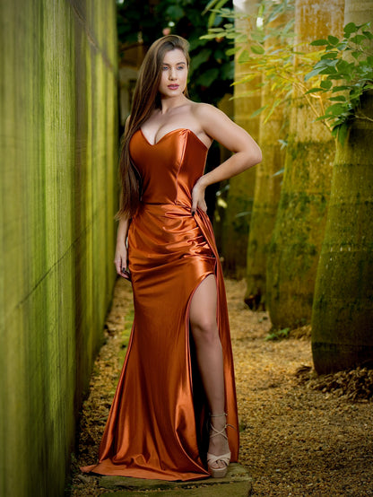 VESTIDO BELLA - Terracota