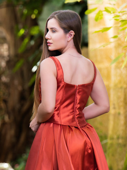 VESTIDO ALICE - Terracota