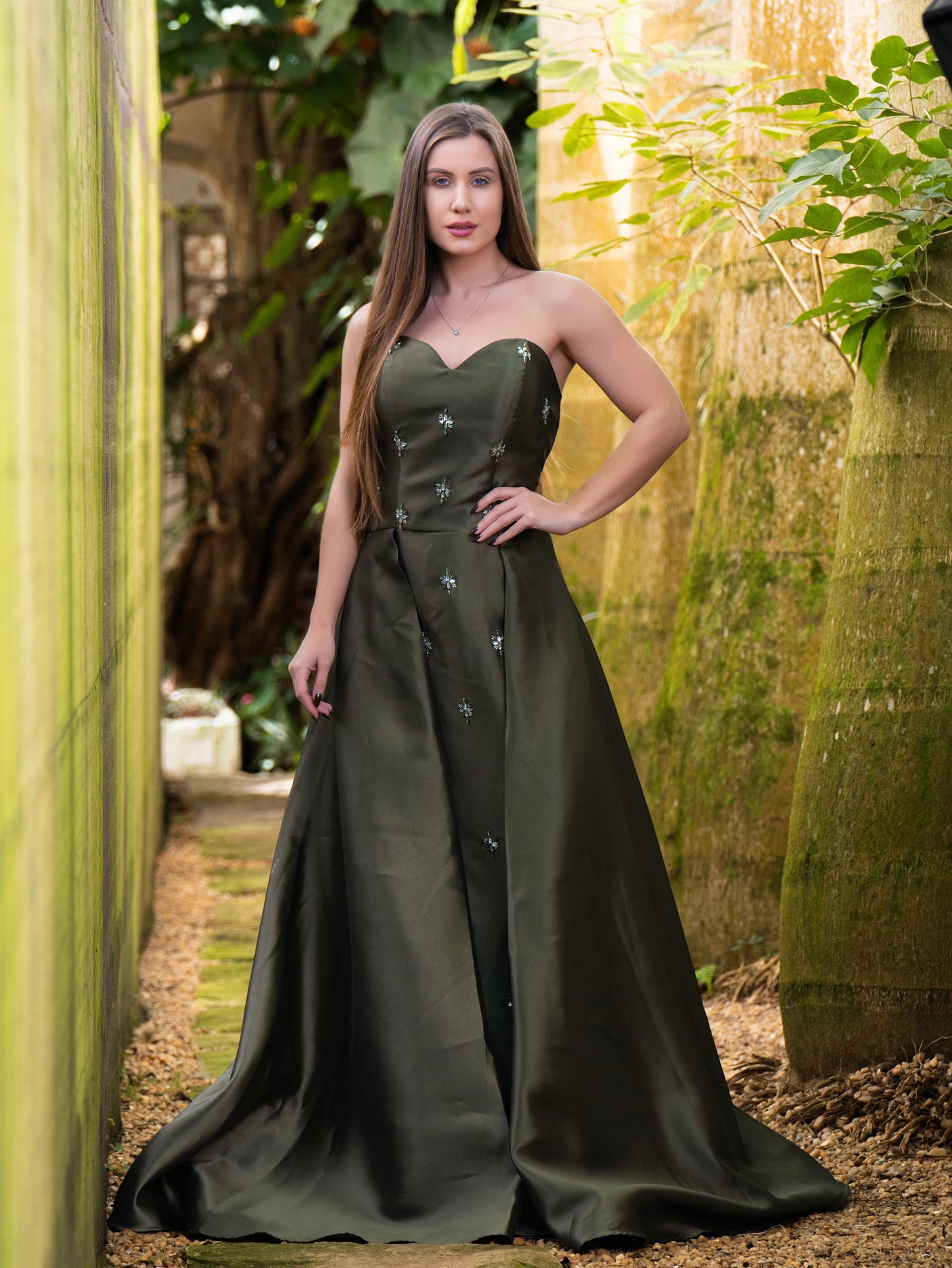 VESTIDO VIVIAN - Verde Oliva