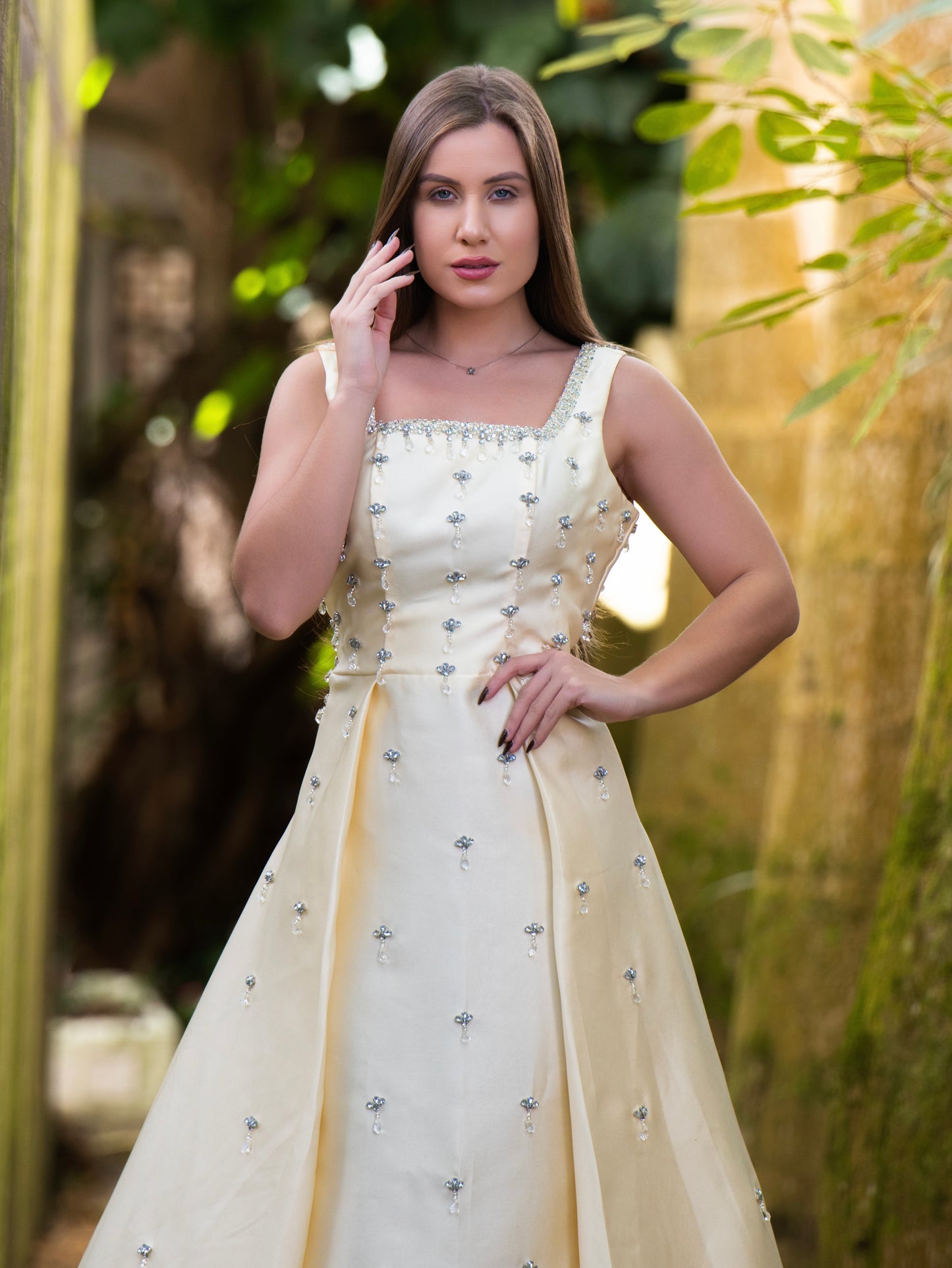 VESTIDO CLARA - Amarelo Manteiga