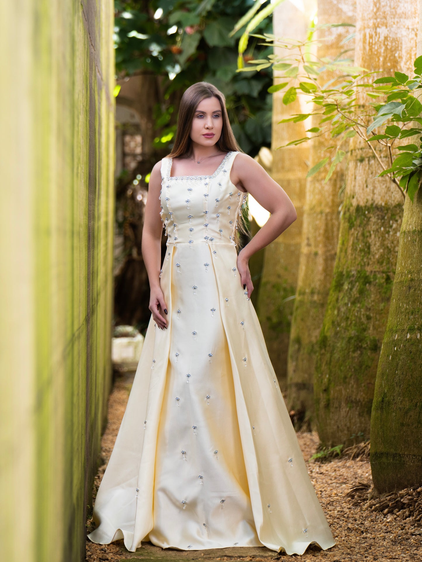 VESTIDO CLARA - Amarelo Manteiga