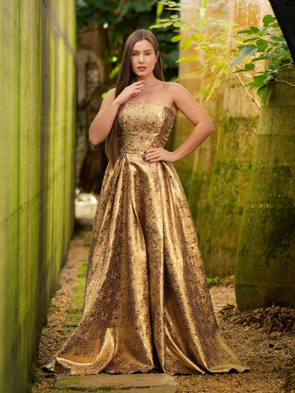 VESTIDO LAURA - Dourado