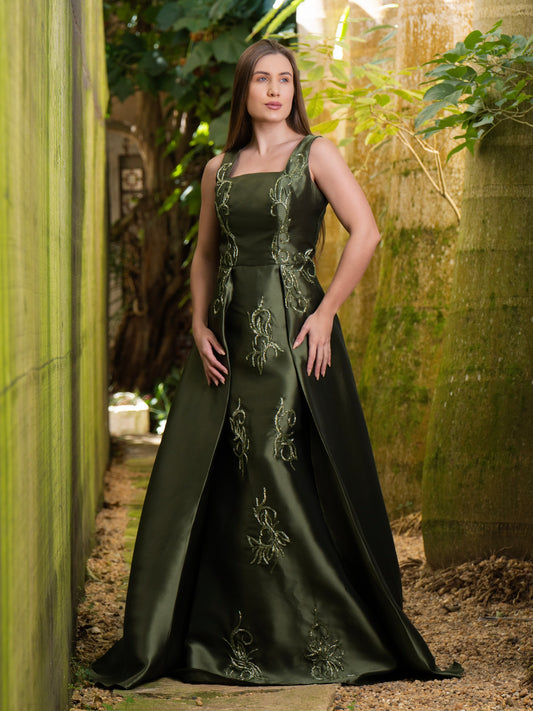 VESTIDO CECÍLIA - Verde Oliva