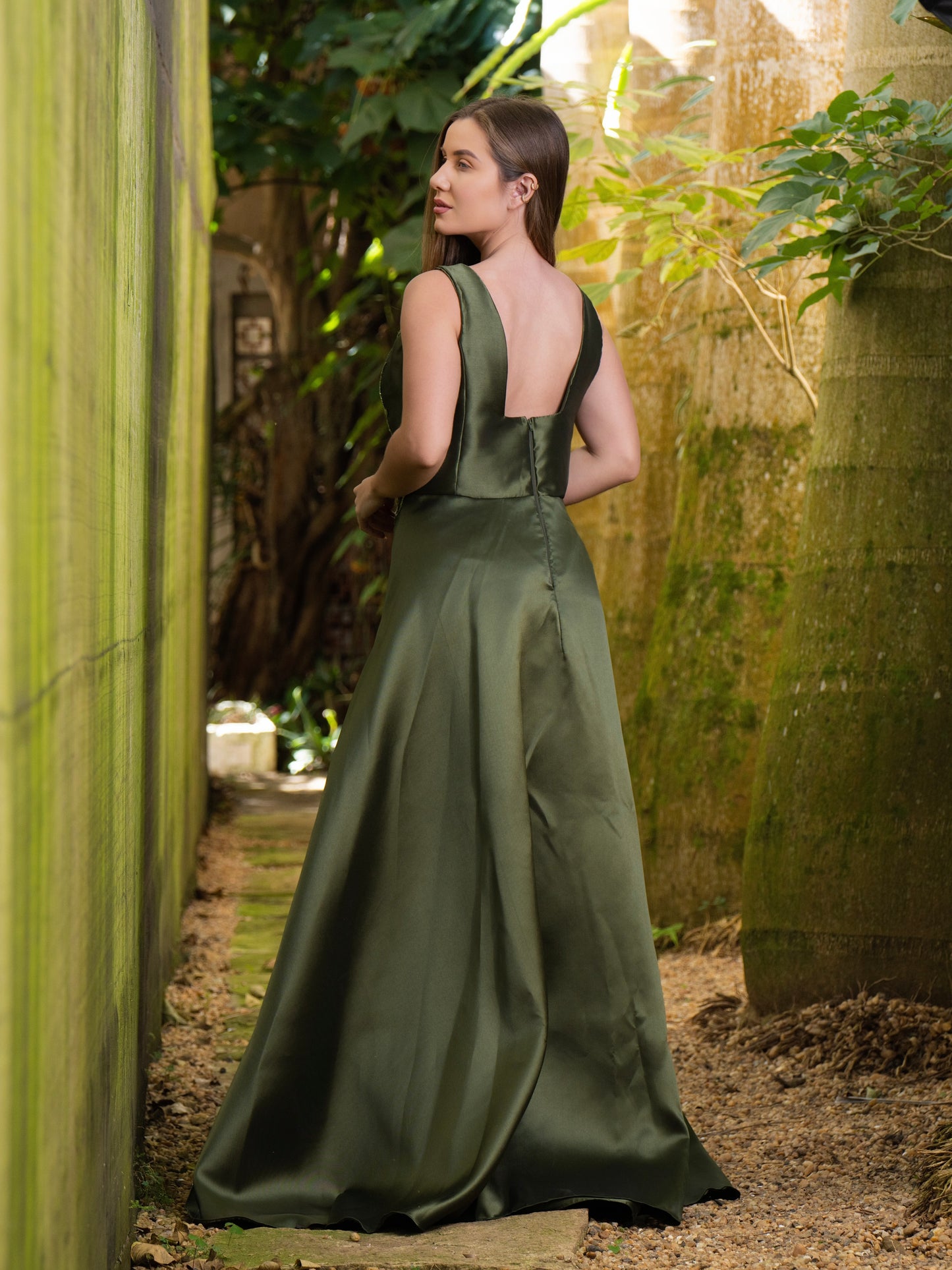 VESTIDO CECÍLIA - Verde Oliva