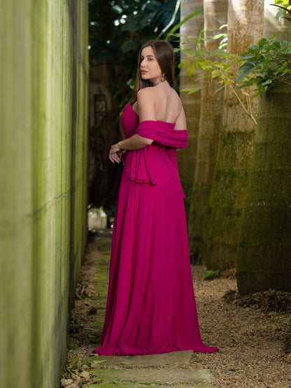 VESTIDO HELOÍSA - Fúcsia