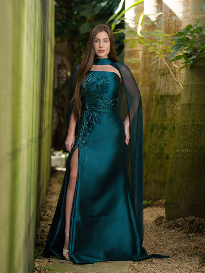 VESTIDO RAFAELA - Verde Esmeralda