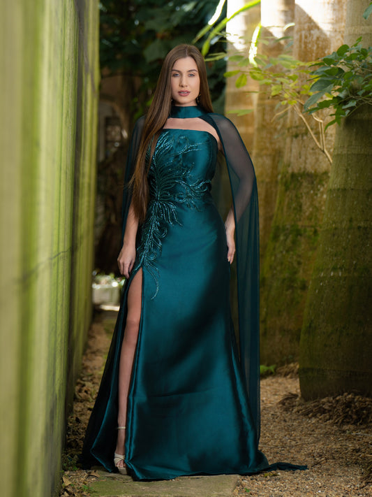 VESTIDO RAFAELA - Verde Esmeralda