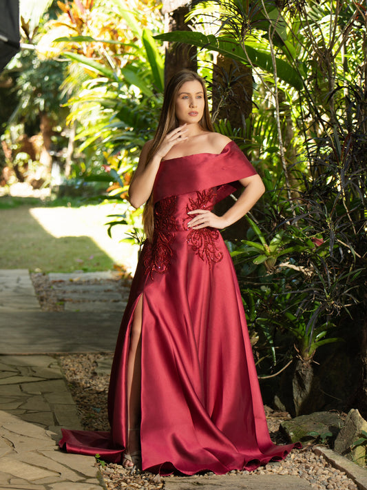 VESTIDO VITÓRIA - Marsala
