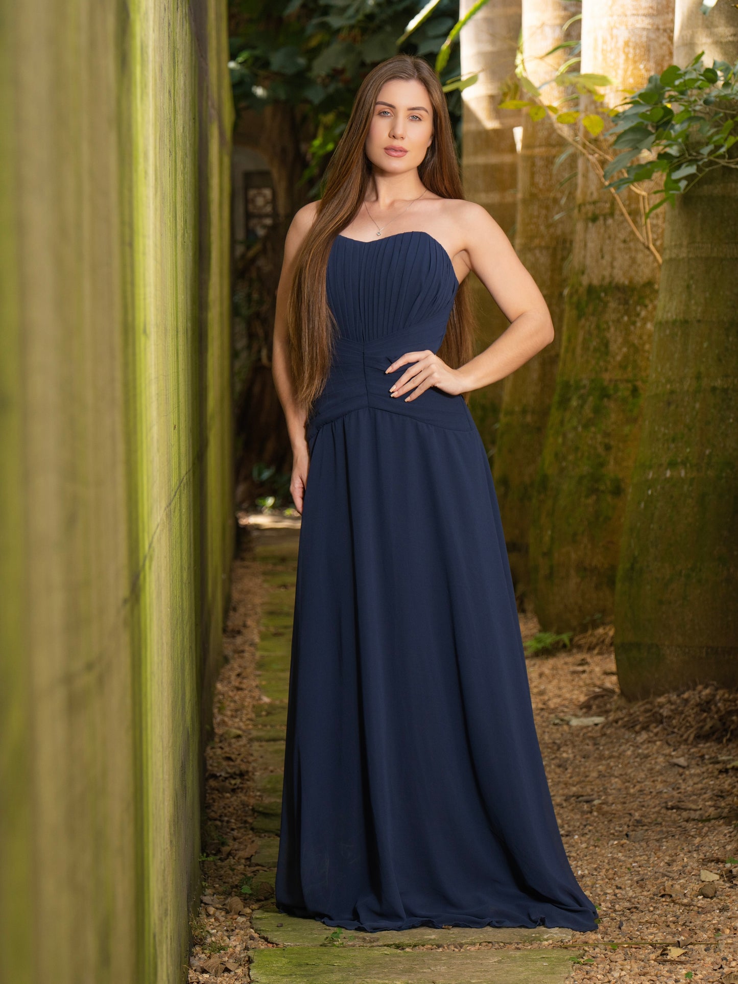 VESTIDO HELOÍSA - Azul Marinho