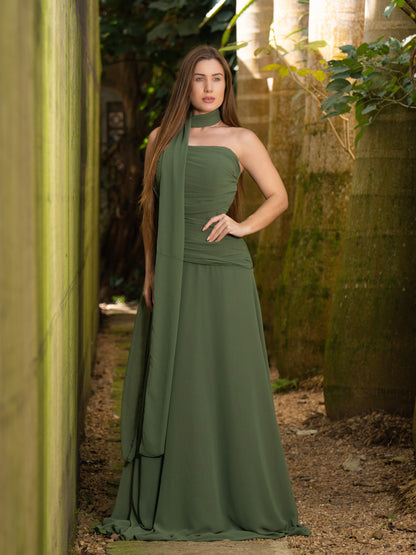 VESTIDO ZURY - Verde Oliva