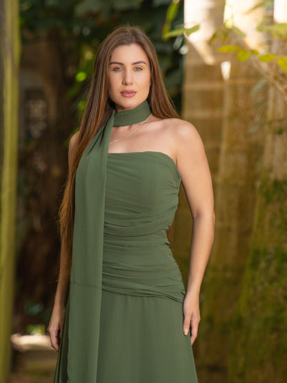 VESTIDO ZURY - Verde Oliva