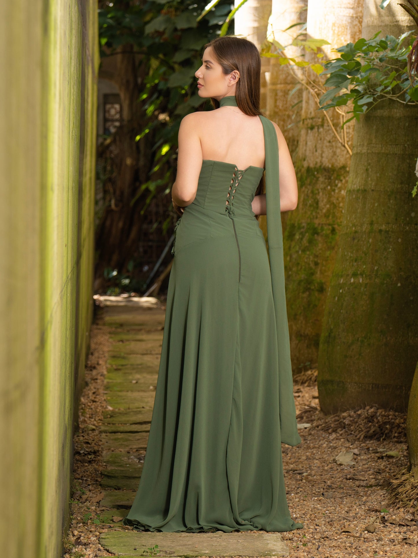 VESTIDO ZURY - Verde Oliva