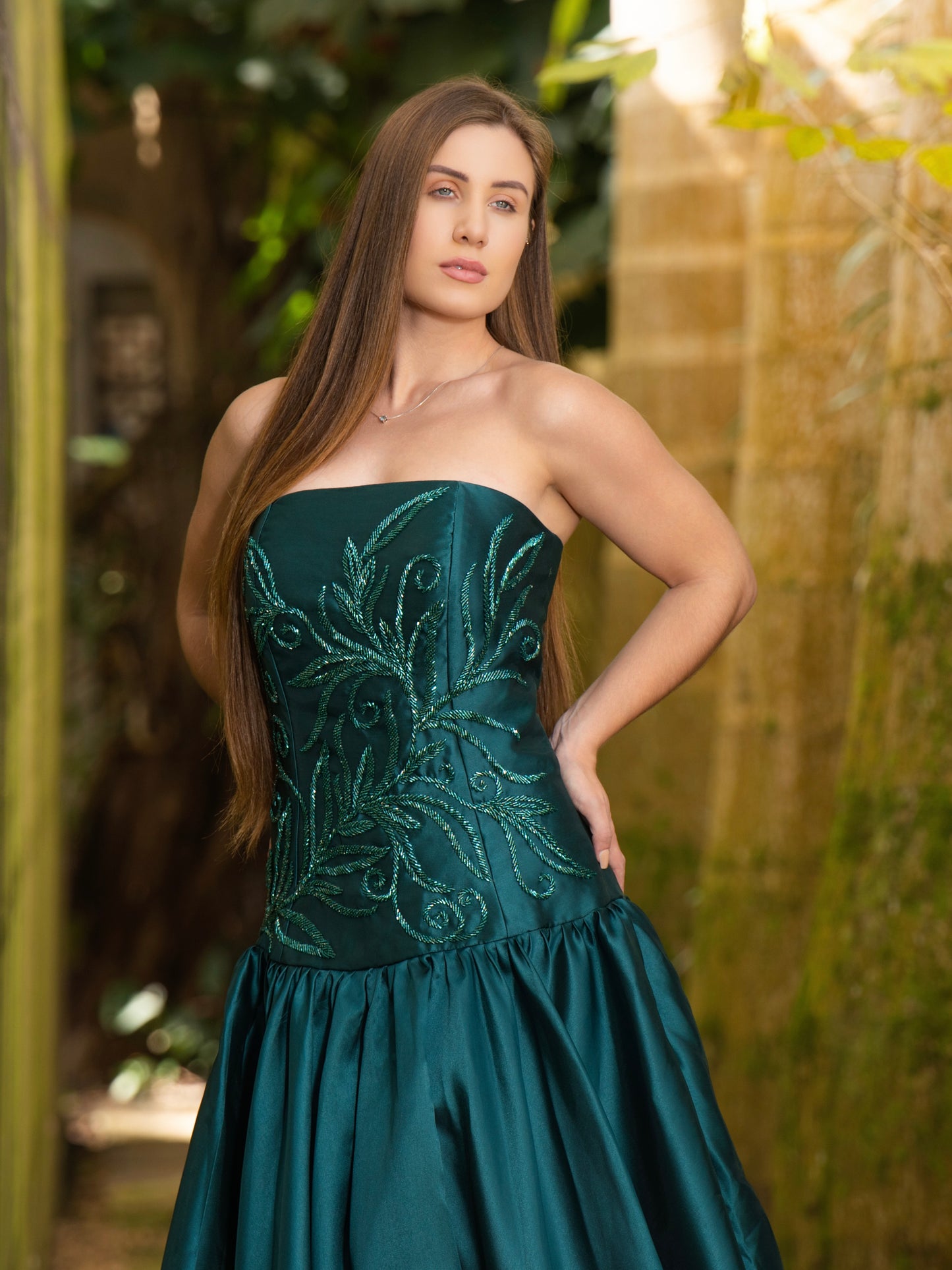 VESTIDO LÍVIA - Verde Esmeralda