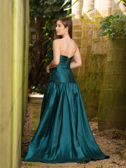 VESTIDO LÍVIA - Verde Esmeralda