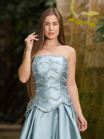 VESTIDO CHLOE - Azul Serenity