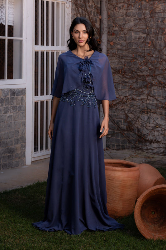 VESTIDO BIOT - Azul Marinho