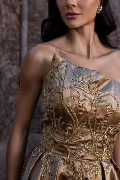 VESTIDO DOMME - Dourado