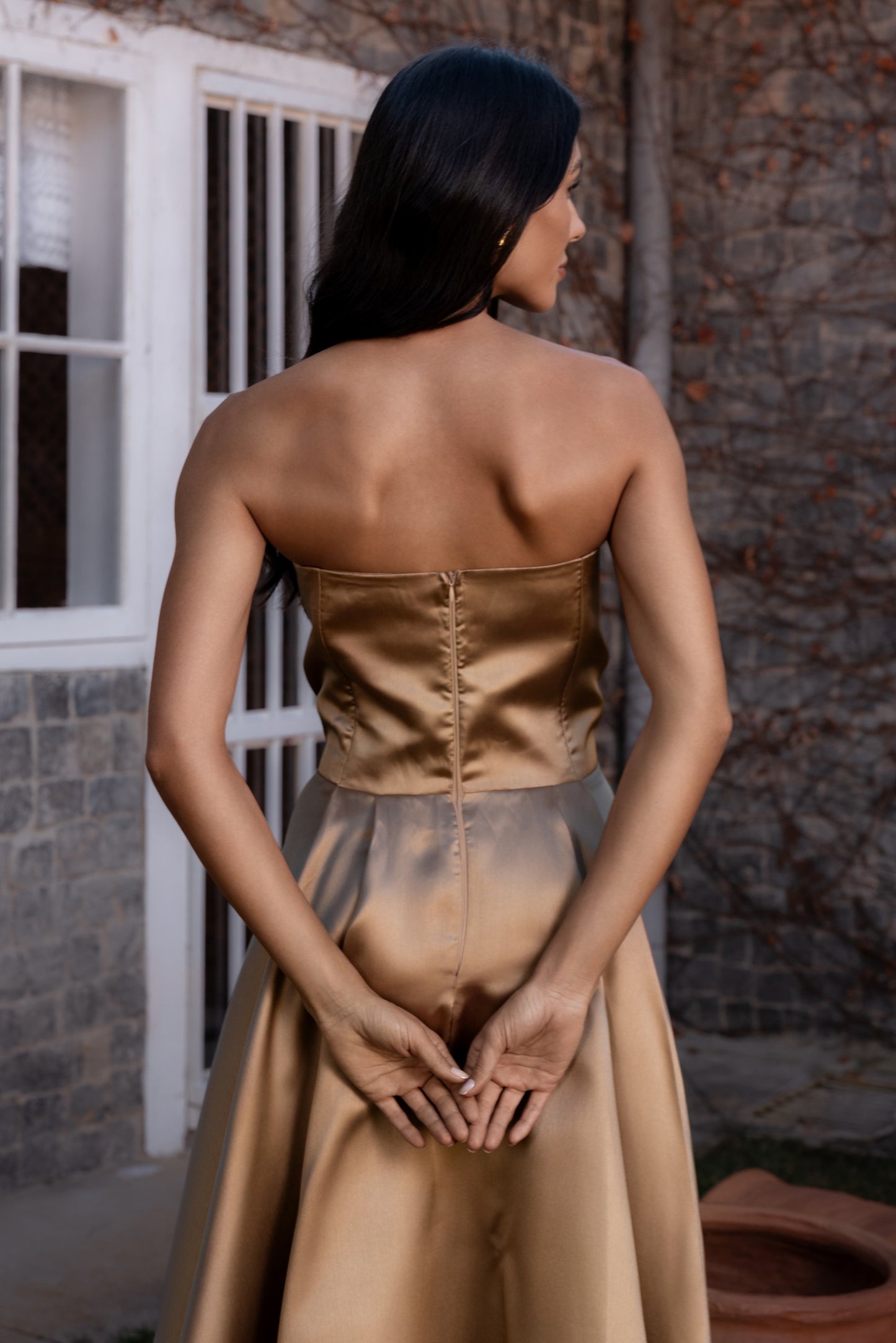 VESTIDO DOMME - Dourado