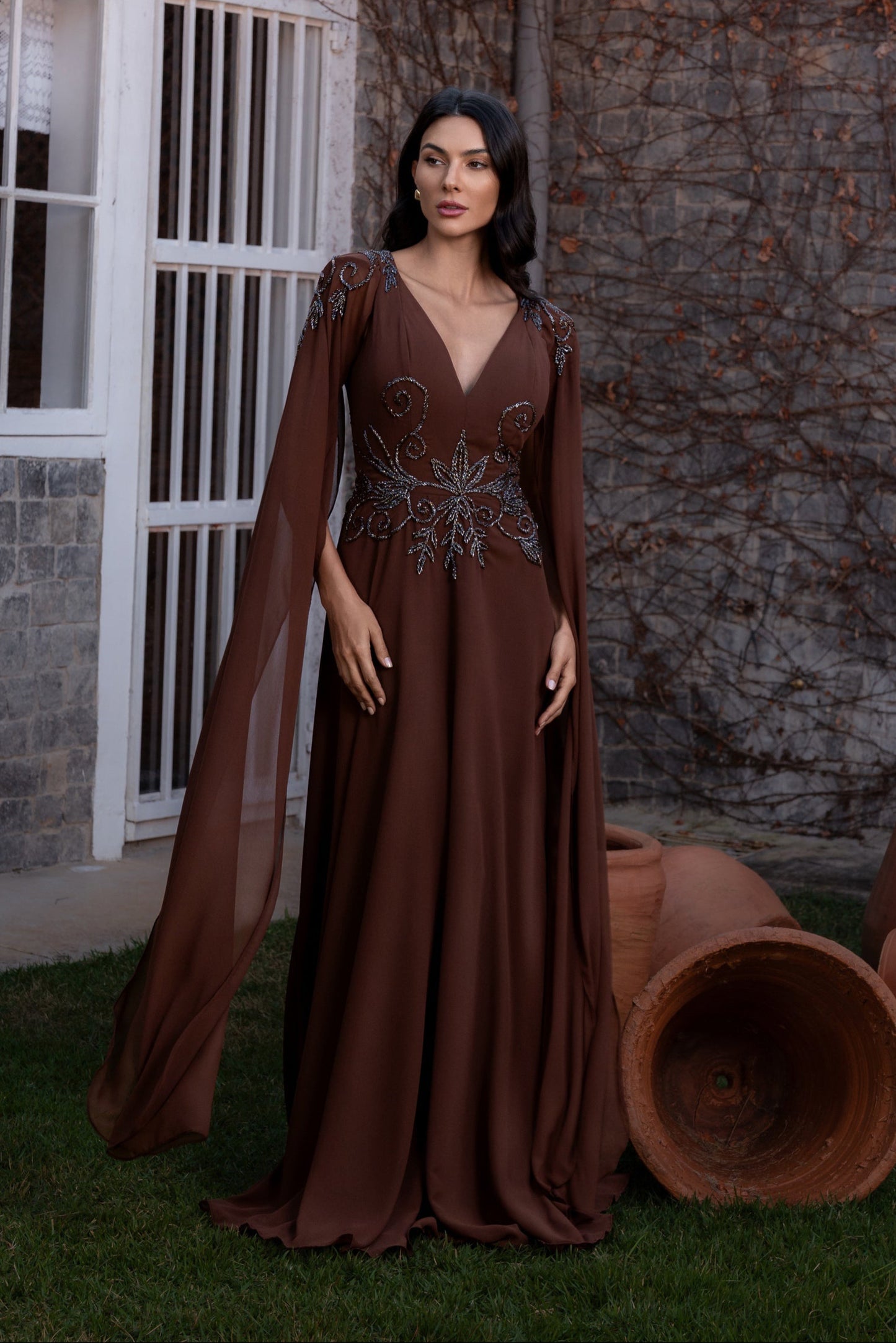 VESTIDO RENNES - Mocha Mousse