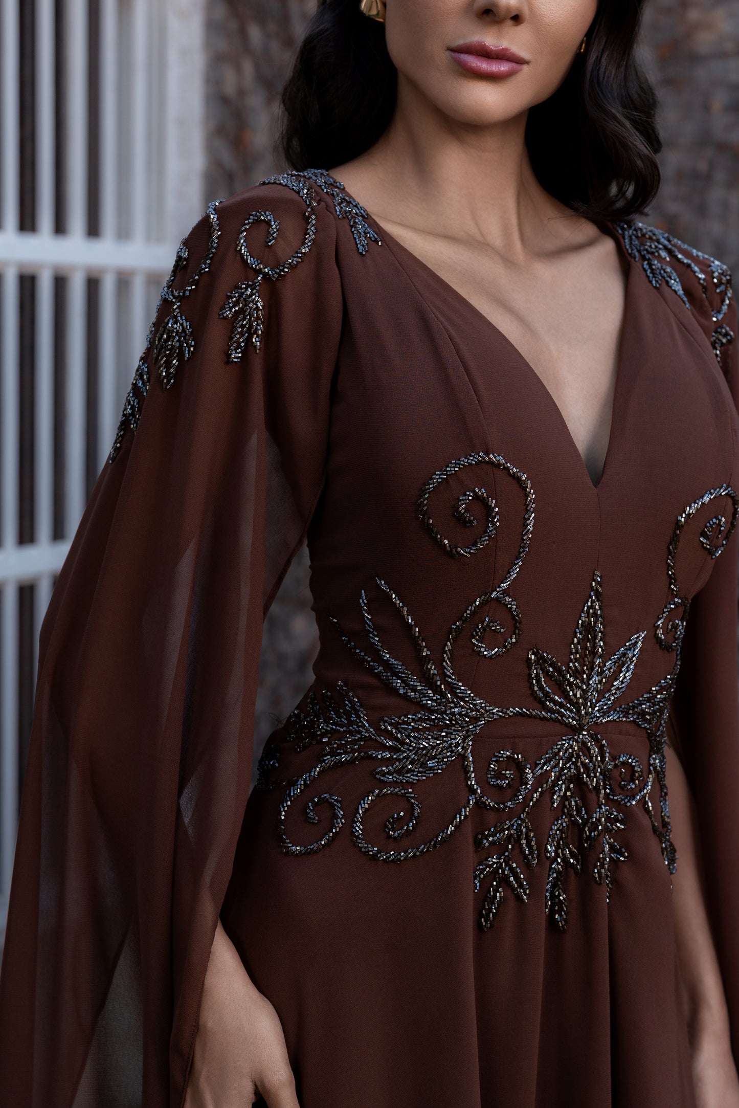 VESTIDO RENNES - Mocha Mousse