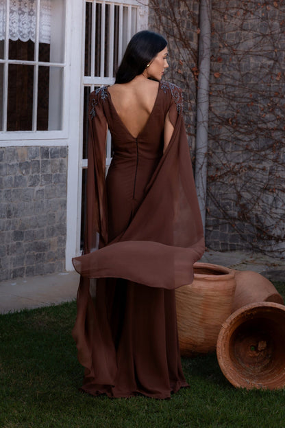 VESTIDO RENNES - Mocha Mousse