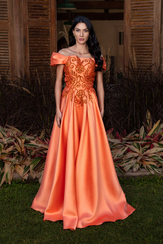 VESTIDO LIMOGES - Laranja